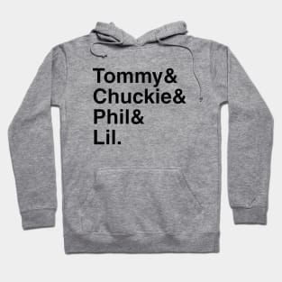 Rugrats - Tommy & Chuckie & Phil & Lil. (Black) Hoodie